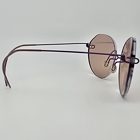 Unbranded Anodized Purple Ultra-Light Rimless Eyeglasses Frame 60-17-113 - Picture 5 of 12